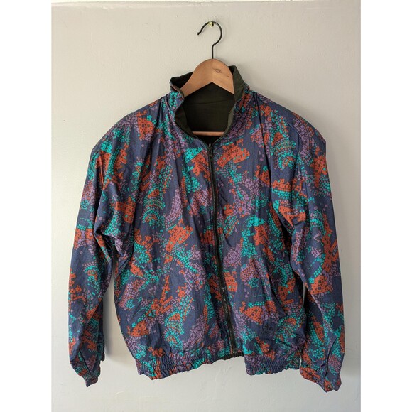 Vintage USA Olympics bomber jacket, reversible 90s windbreaker, all over print - Picture 4 of 6